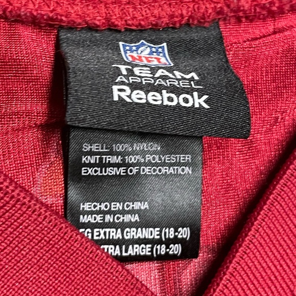 Larry Fitzgerald Arizona Cardinals Red Big Kids Jersey Size XL (18-20) - Picture 5 of 5